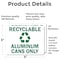 Signmission Recyclable Aluminum Cans Only with Graphic, 5 in W x Rectangle, Vinyl Decal OS-2PACK-MISC-D-35-L-19507 - alternate 2